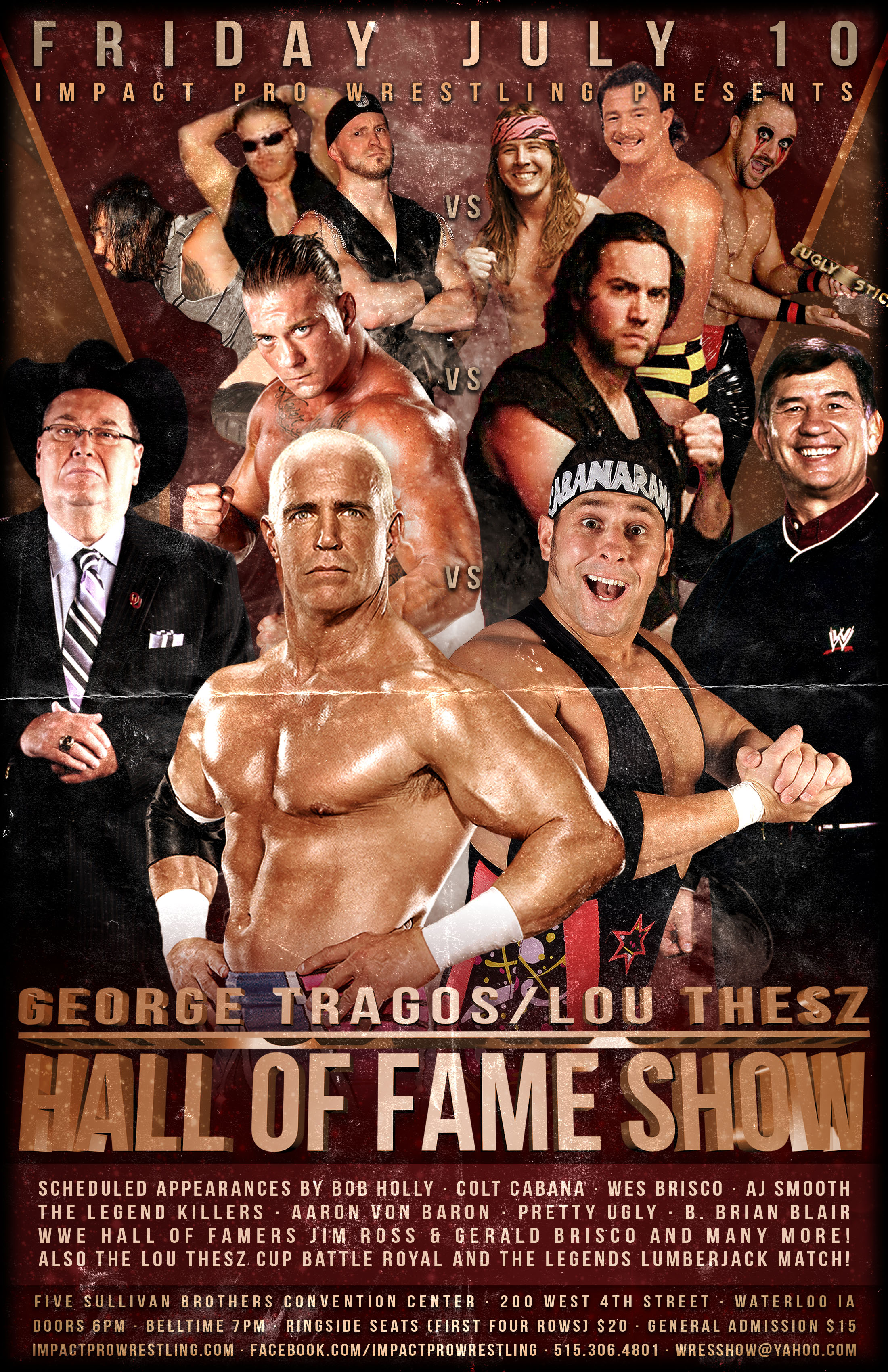 HOF NEWS Top matches announced for Tragos/Thesz Hall of